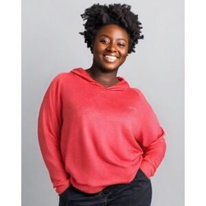 Willit Sun Protection Shirt Womens XL Long Raglan Sleeve Hoodie Orange NWT